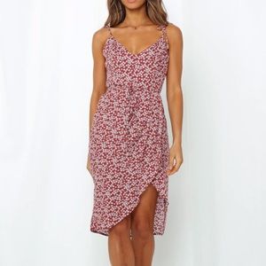 Floral Dress Wine